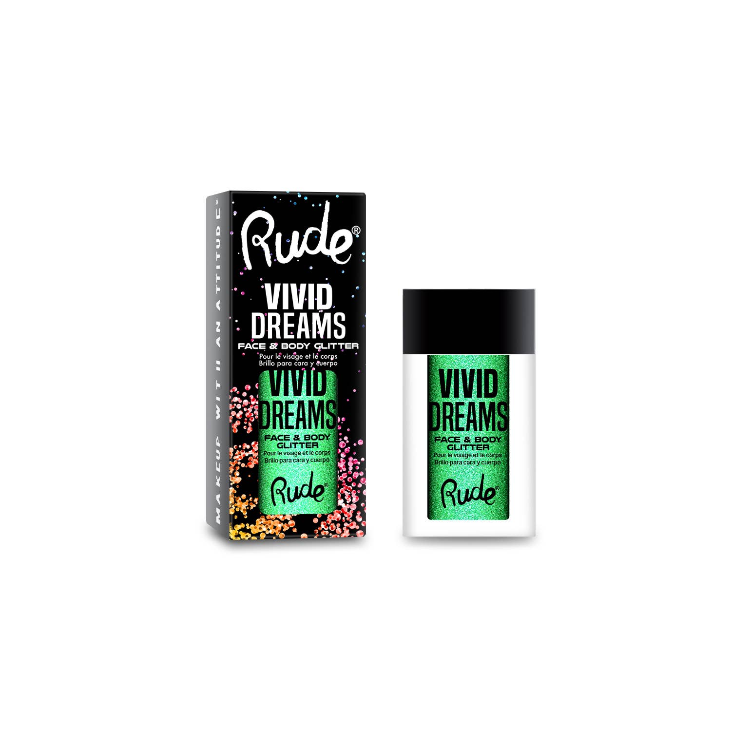 Rude Cosmetics - Wholesale Body Glitter/Shimmer - Vivid Dreams Face & Body Glitter2