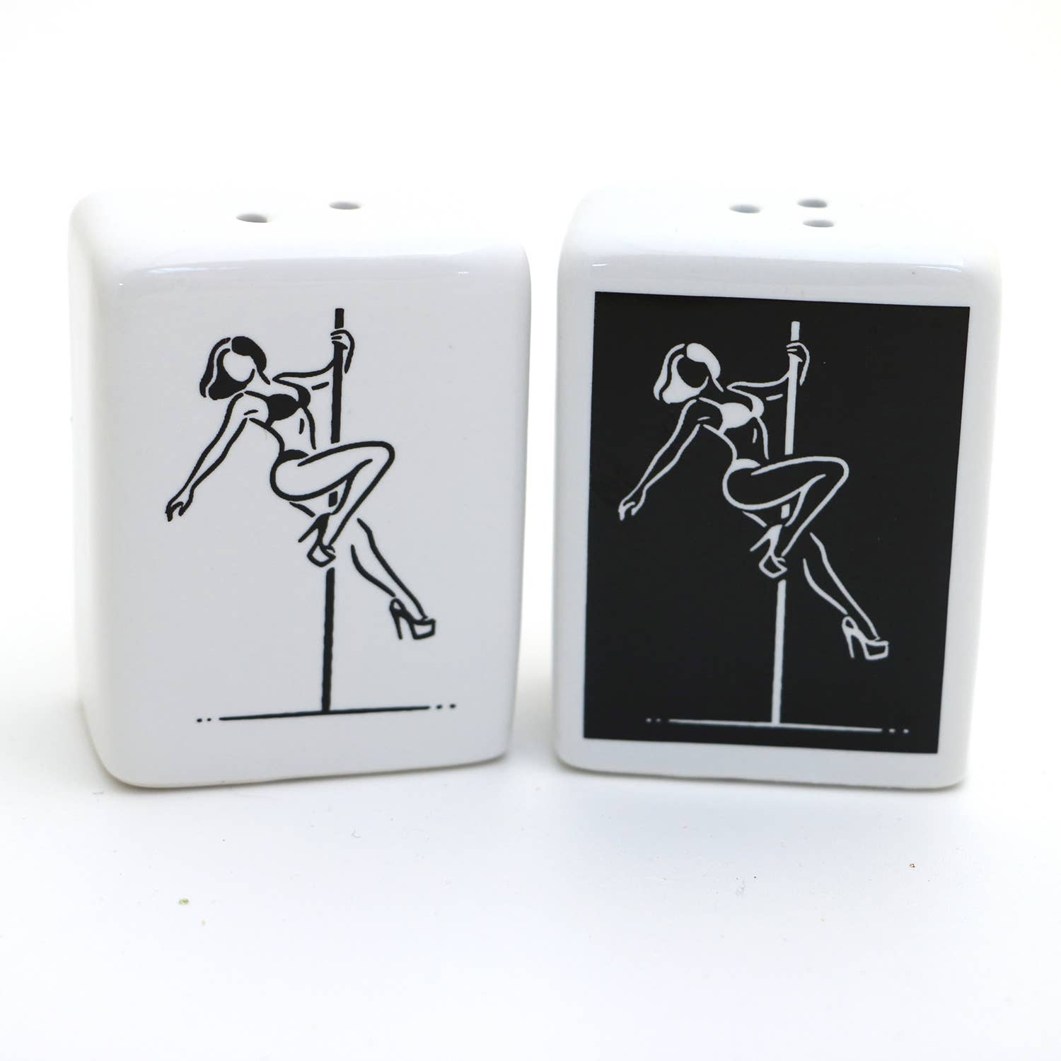Lenny Mud - Wholesale Salt & Pepper Shaker Set - Stripper Salt and Pepper Shaker Set, Funny pole dancing4