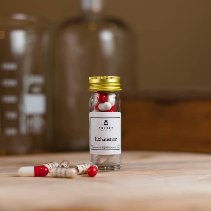 Exhaustion - Poetry Pills (Small) for wholesale by Poetry Pharmacy
