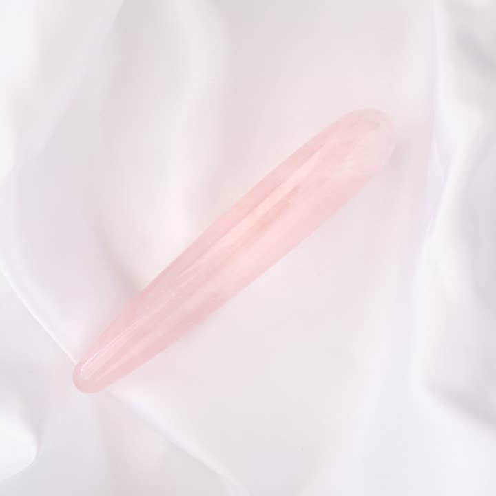 Yoni Pleasure Palace - Wholesale Sex Toy - The Rosie - Rose Quartz Crystal Dildo