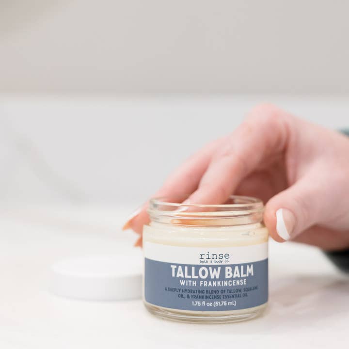 Crème Visage au Suif Nourri à l'Herbe | Encens | Anti-Âge pour la vente par Rinse Bath Body Inc