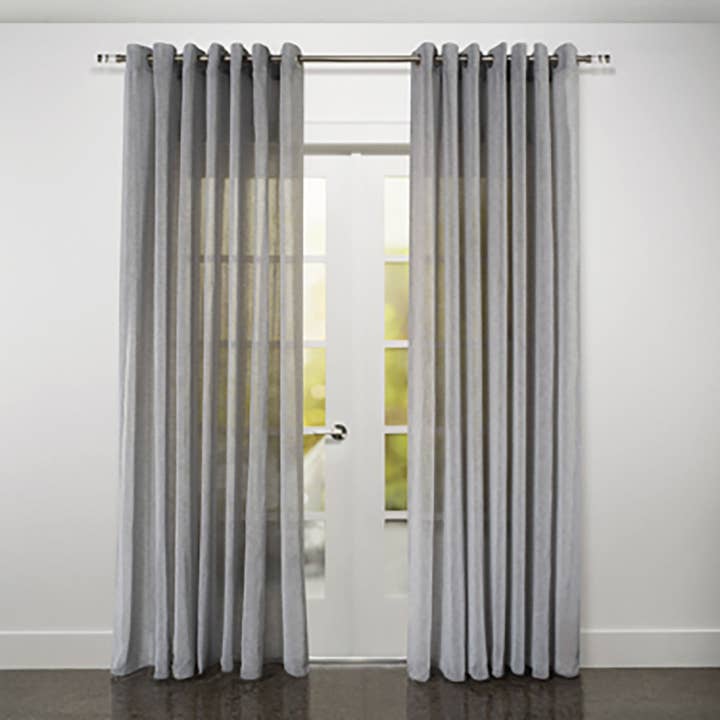 Casa Mia - Wholesale Curtain - Marbella Textured Linen Look Sheer Grommet Curtain 108" x 95"4