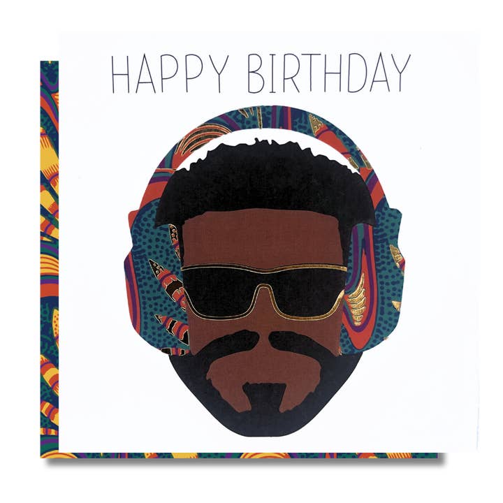 Music Man Vibe | Vibrance Collection - AfroTouch Design Fødselsdagskort for engroshandel hos AfroTouch Design