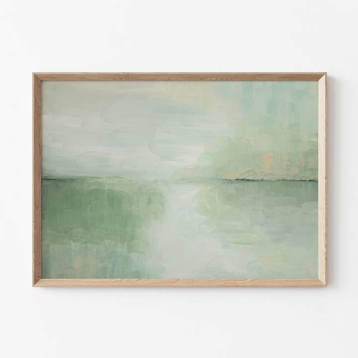 Impression d'art - Paysage côtier abstrait - 'Day Dreaming' pour la vente par AMY WARR ART