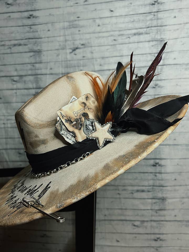 Classic Rock City Suede Hat for wholesale by Pearled Pecos Hat Co.