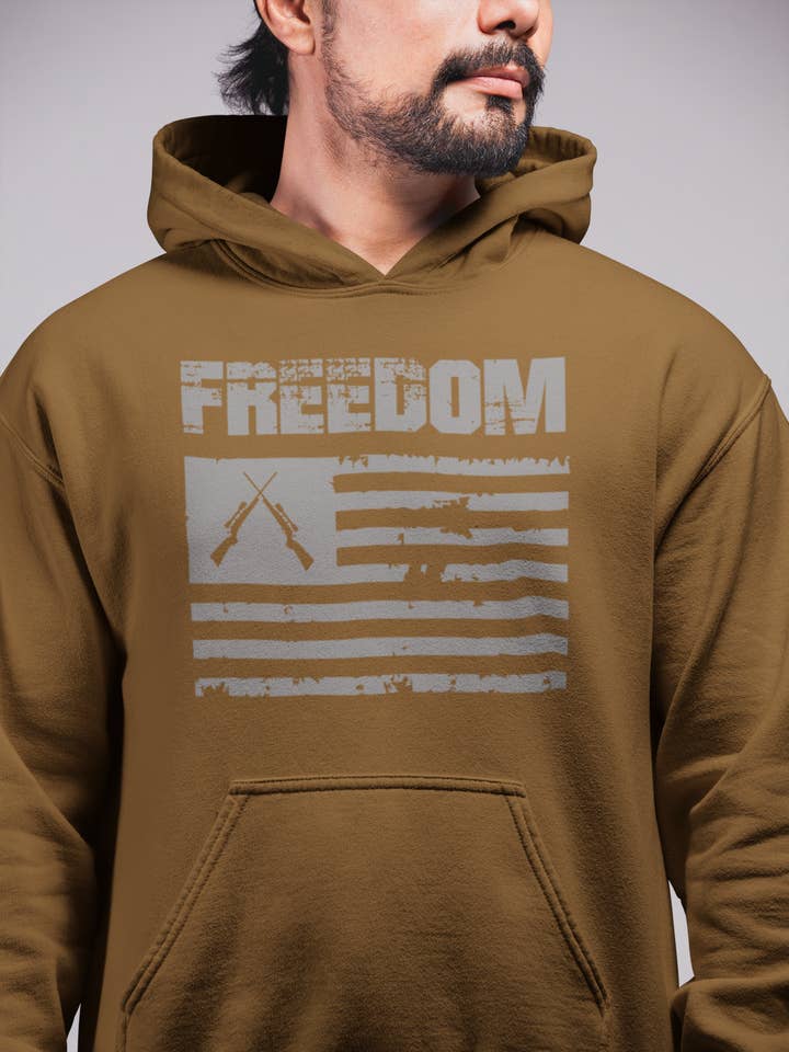 Hunt Hook Eat - Wholesale Hoodie - Men's - Freedom Hoodie