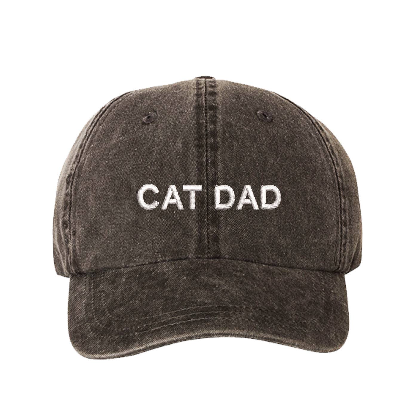 DSY Lifestyle - Wholesale Baseball Cap - Men's - Cat Dad Washed Unisex Baseball Hat0