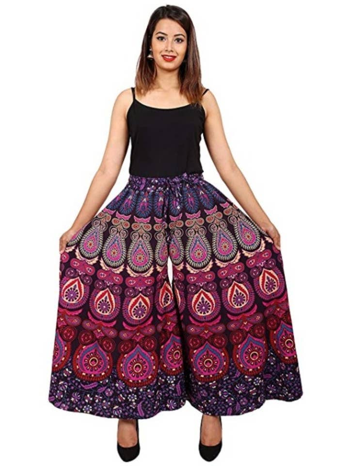 Wevez - Wholesale Pants - Women's - Women's Palazzo Wide leg Cotton Pant Floral Print Mix lot1