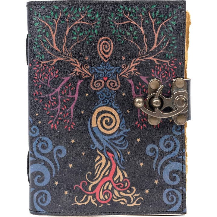 Tuzech Leather – wholesale Journal och dagbok – TUZECH läderklätt anteckningsbok med grimoirestil och ojämna kanter för män och kvinnor70