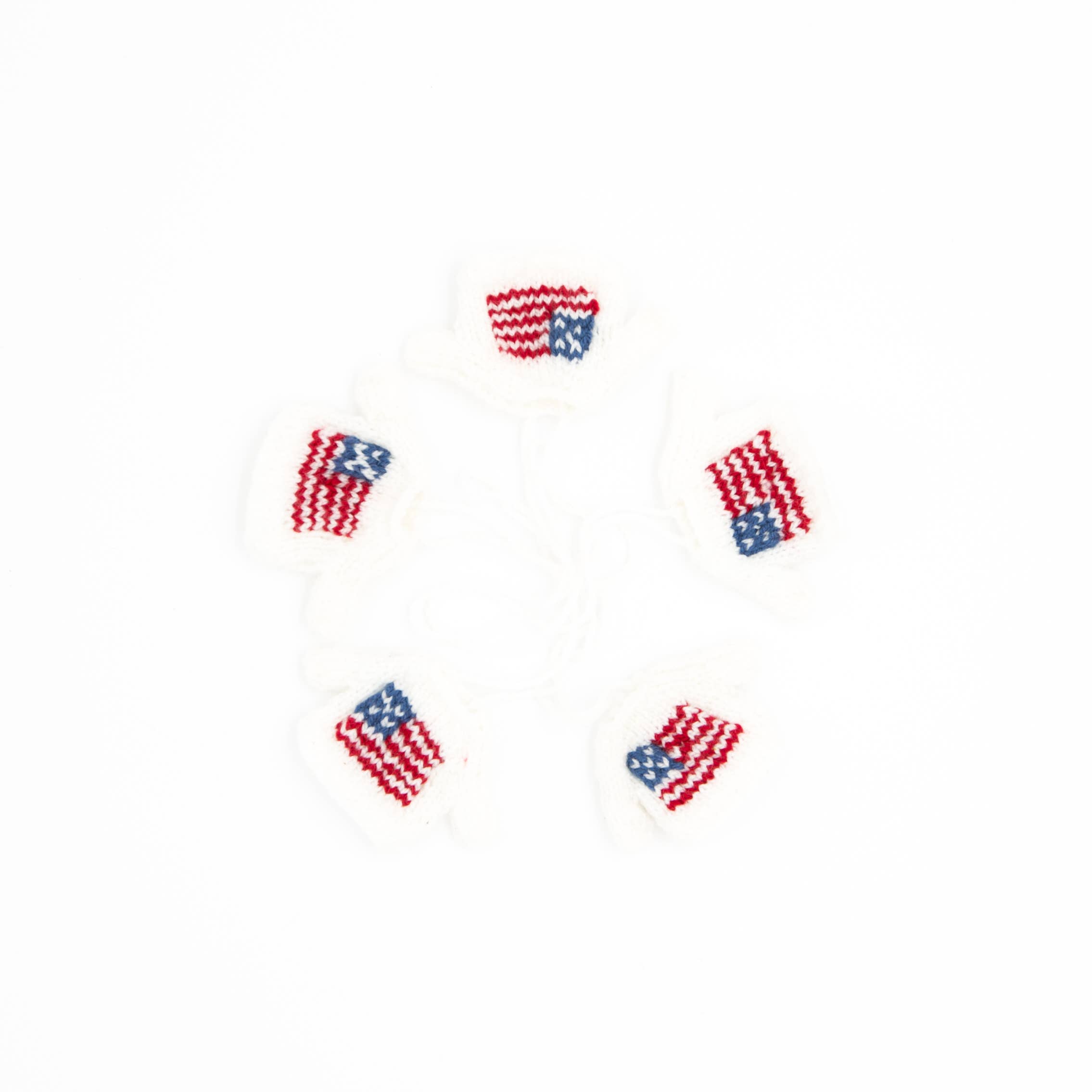 Azerbaijani Socks - Wholesale Ornament Set - Set of 5 Mini Sweater US Flag Ornaments3