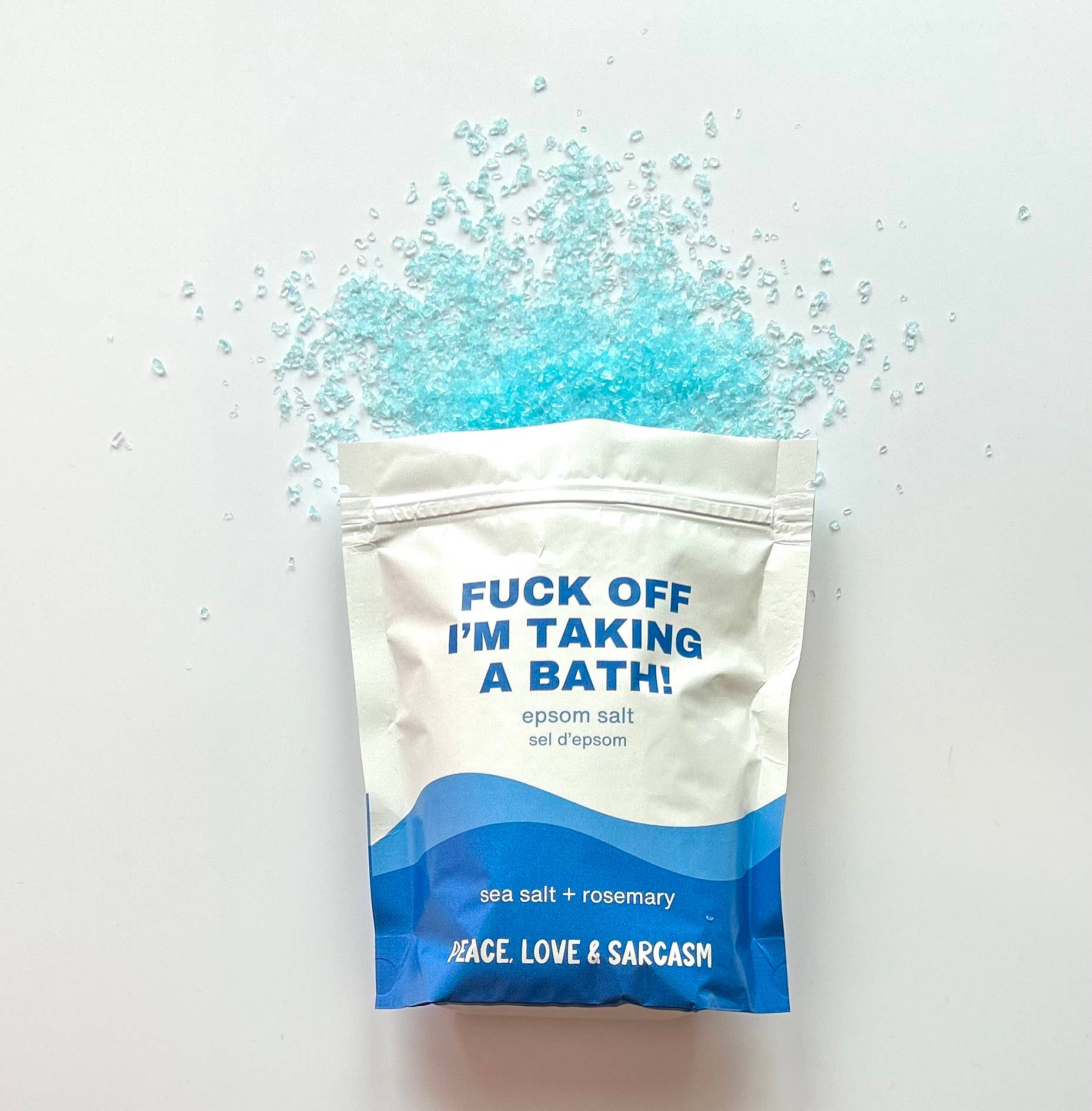 Peace, Love and Sarcasm - Vente Sel de bain - Fuck Off, je prends un bain, bain au sel d'Epsom1