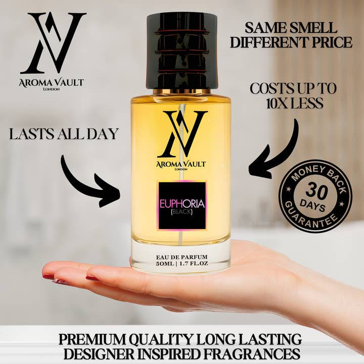 The aroma vault - Venta al por mayor Perfumes/agua de colonia - Inspirado en Black Opium | Euforia (negro)5