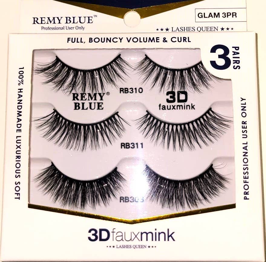 AEsthetic - Wholesale False/Fake Eyelashes - REMY BLUE 3D FAUX MINK EYELASHES (SERIES 3)7