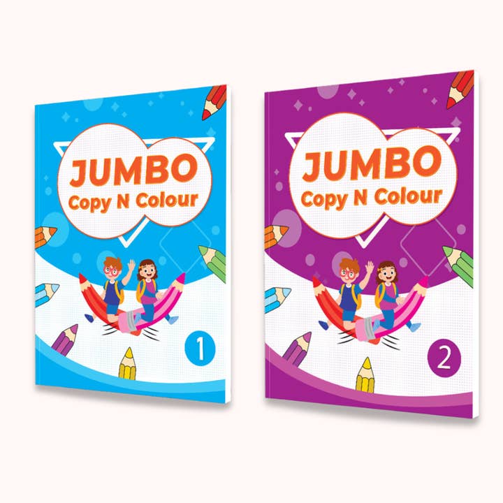Jumbo Copy N Color | Guided Coloring with References for wholesale by Busy Bird Books