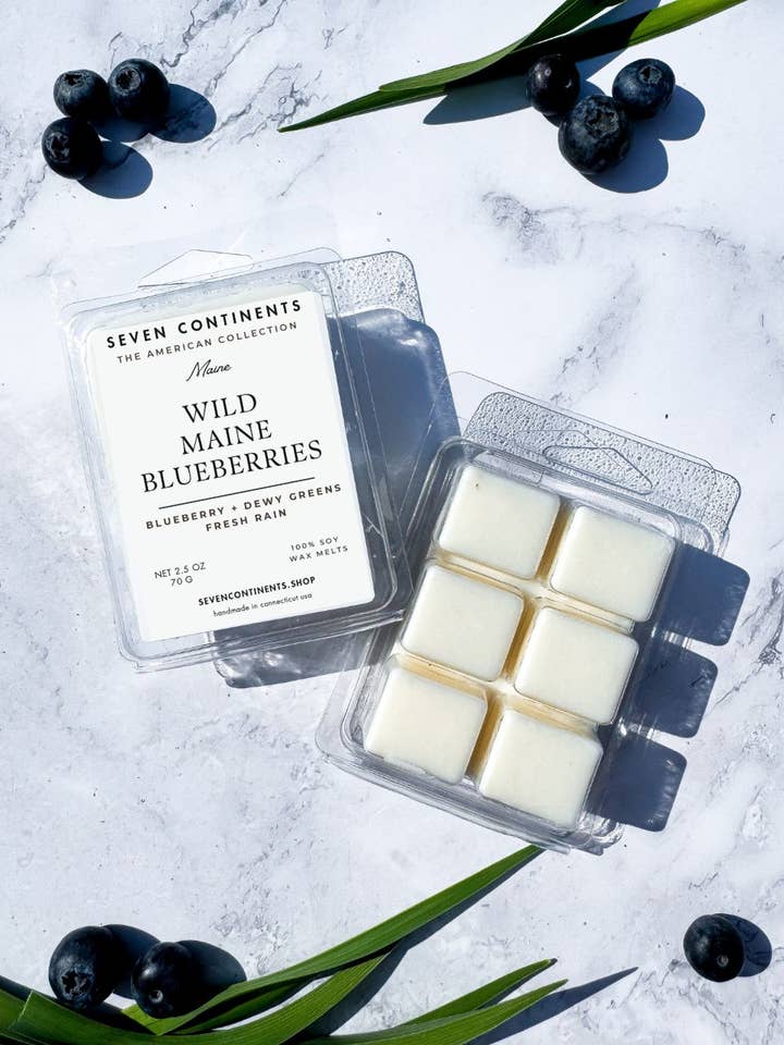 Wild Maine Blueberries - Soy Wax Melt for wholesale by Seven Continents