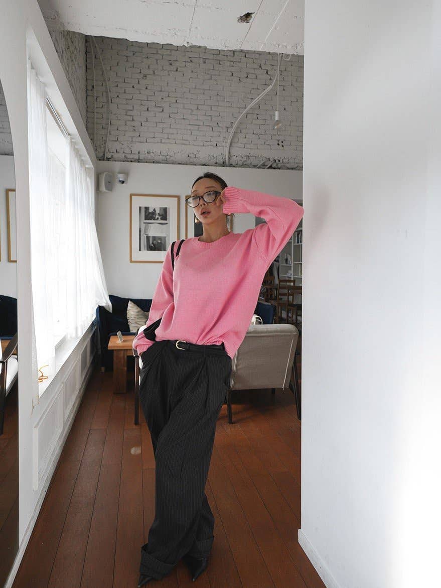 Little Light - Wholesale Knit Sweater - Women's - Soft Cashmere Blend Washable Knit Sweater Made in Korea12