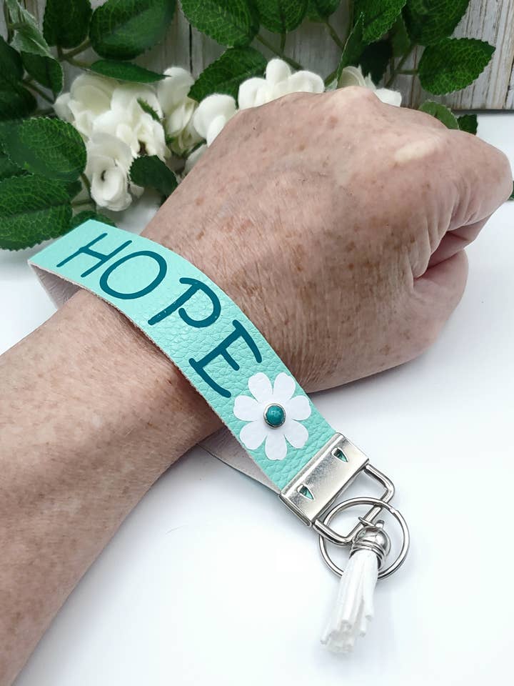 Keychain, Faux Leather Keyholder, Car Key Ring for wholesale by Out of Spike Designs