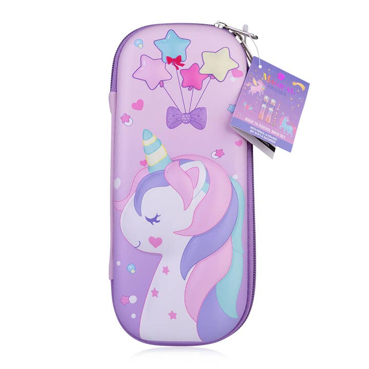 Bath set MAGICAL UNICORN with pencil case for wholesale by Accentra