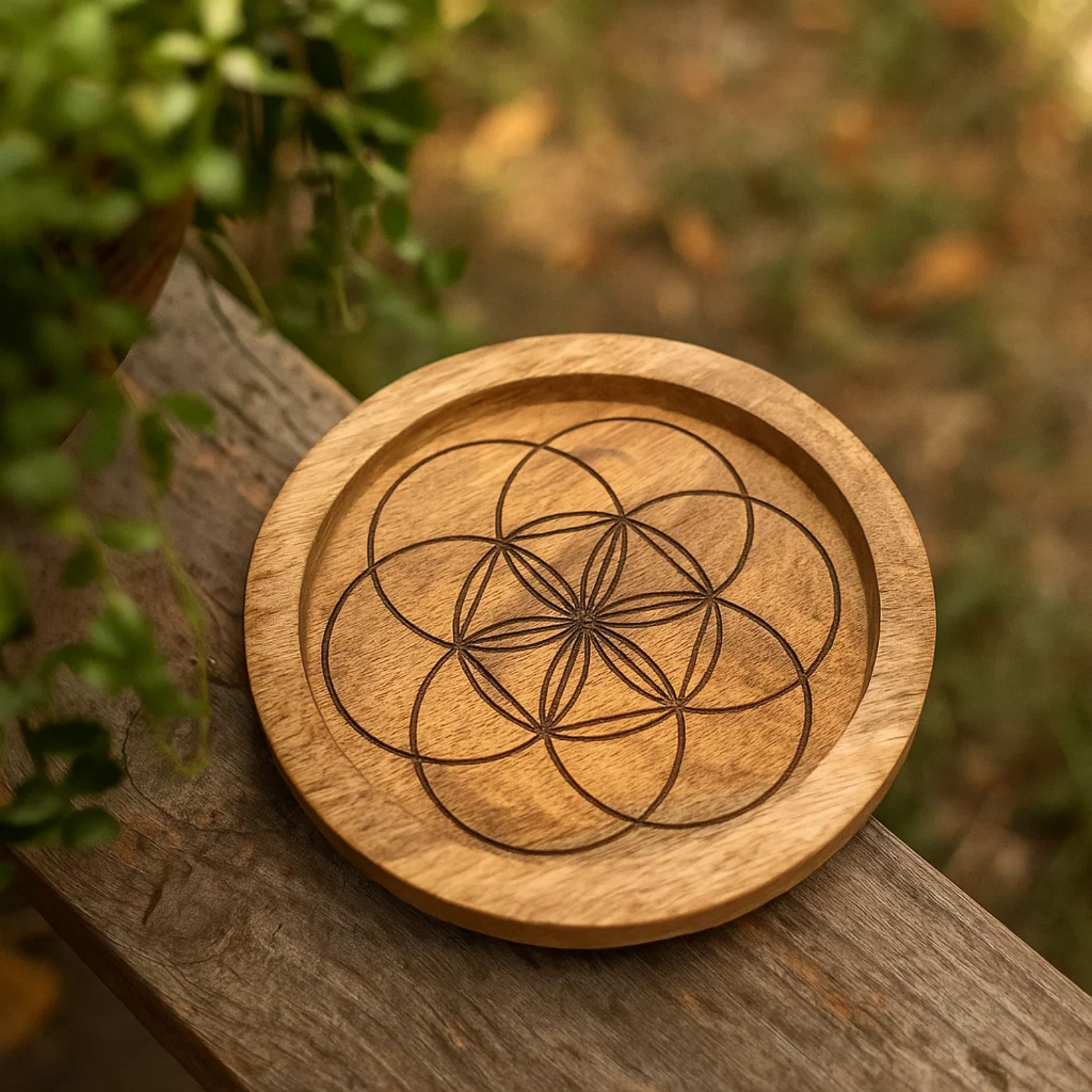 Green Tree – Engroshandel Pyntebakke – Mango Træ Krystal Gitter Bakke Livets Frø 15 cm1