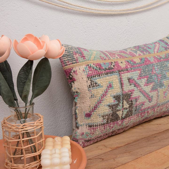 Turkse Kilim Sierkussen 12x20 Vintage Antiek voor wholesale door Kilim Pillow Decors