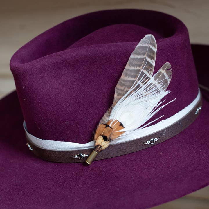 Crossbow Leather - Wholesale Hat Accessory - Women's - MAGNET HAT FEATHERS3