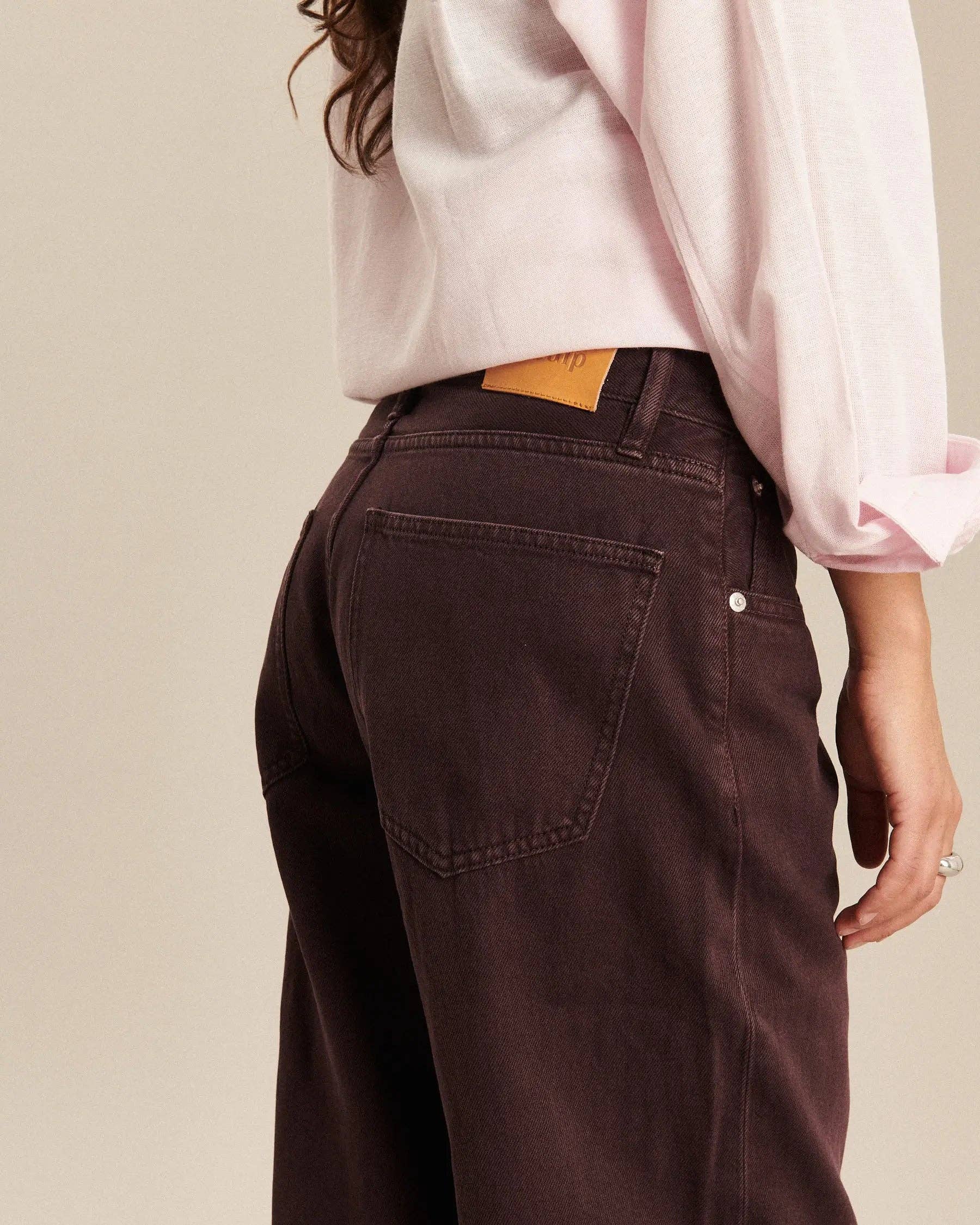 LABDIP - Wholesale Jeans - Women's - RIVER DENIM DYE FIG - BORDEAUX BOYFRIEND JEANS5