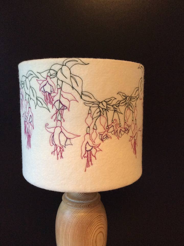 Fuchsia Lampshade for wholesale by melody ryder designs