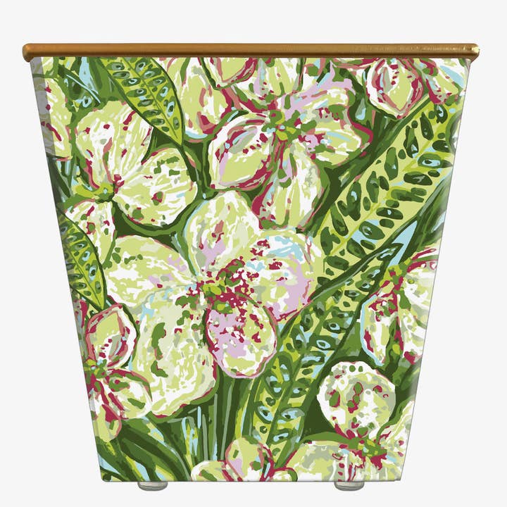 Hedge Farm Candles and Containers - Wholesale Jar/Filled Candle - Robin Raymond White Orchid Cachepot Candle