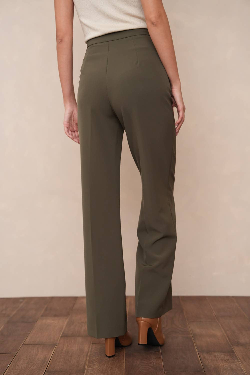 Attentif Paris - Vente Pantalon – femme - [Timeless] Pantalon unie coupe droite39