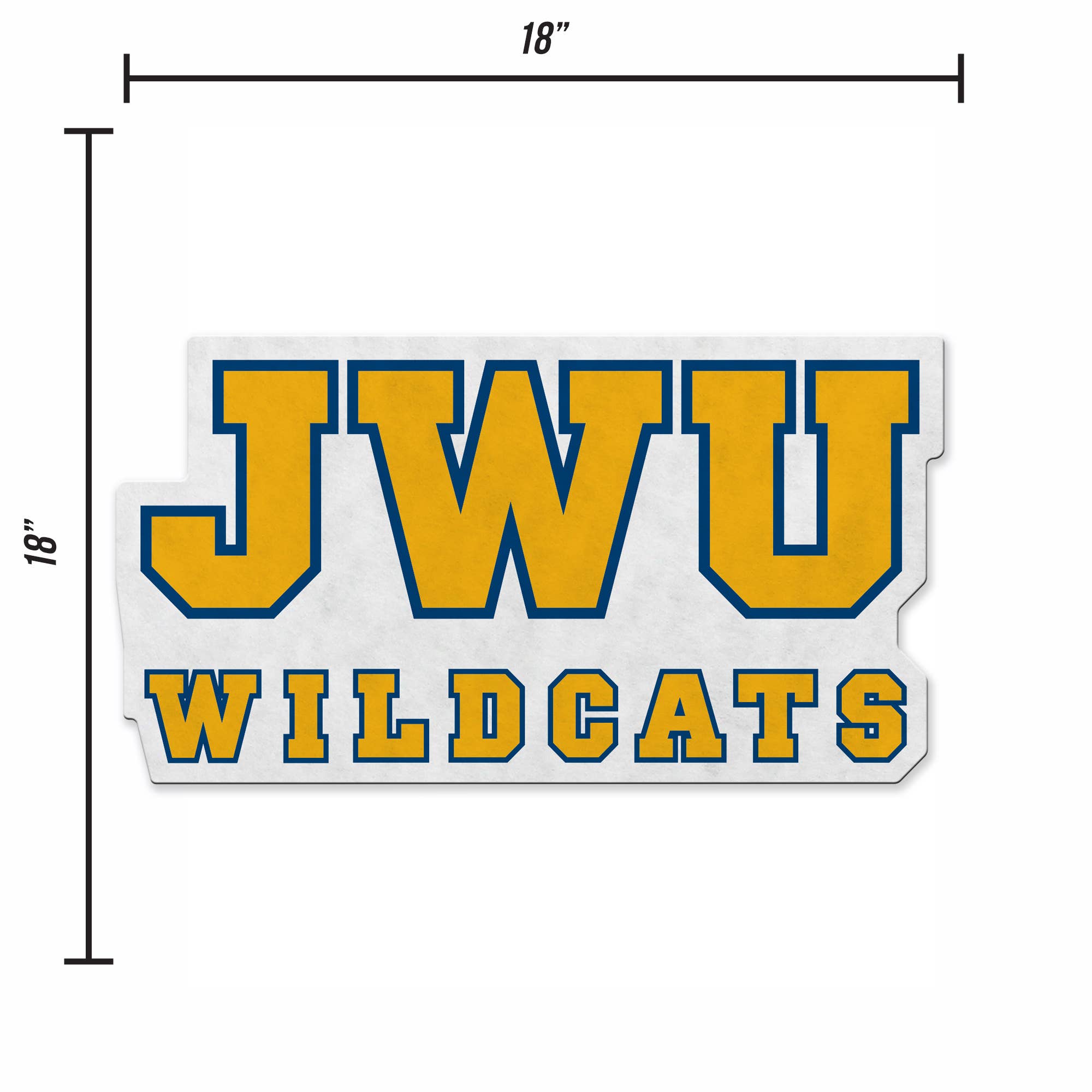 Rico Industries - Wholesale Sign - NCAA  Johnson & Wales Wildcats  Shape Cut Pennant4
