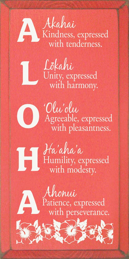 SAWDUST CITY – wholesale Skylt – Aloha mening trä tecken10