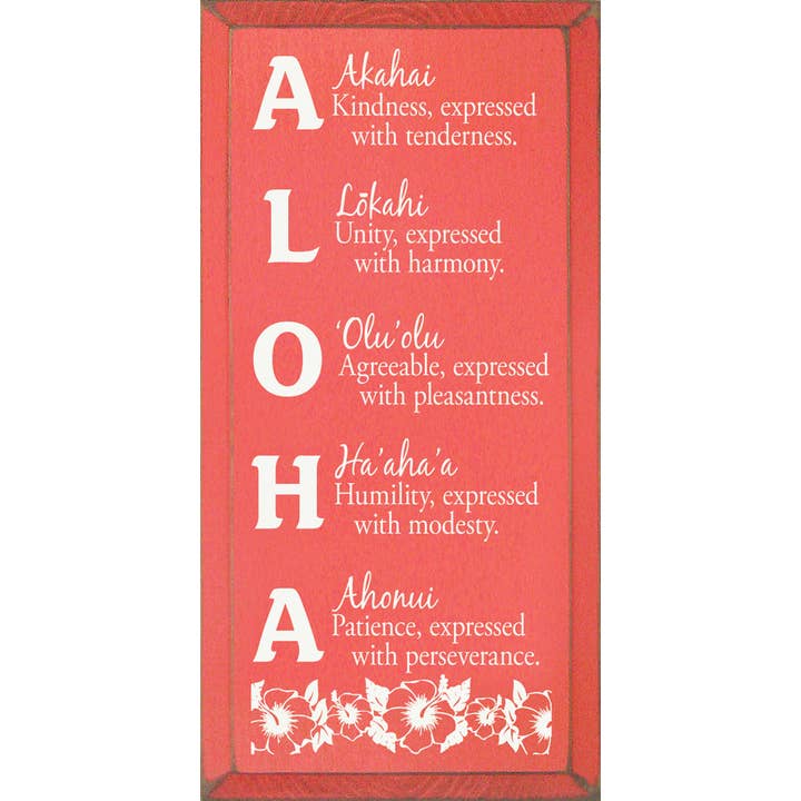 SAWDUST CITY – wholesale Skylt – Aloha mening trä tecken10