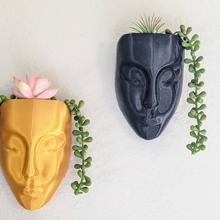 The Gift Genie LLC – wholesale Hanging planter – Hanging Wall Pot - Face Planter
