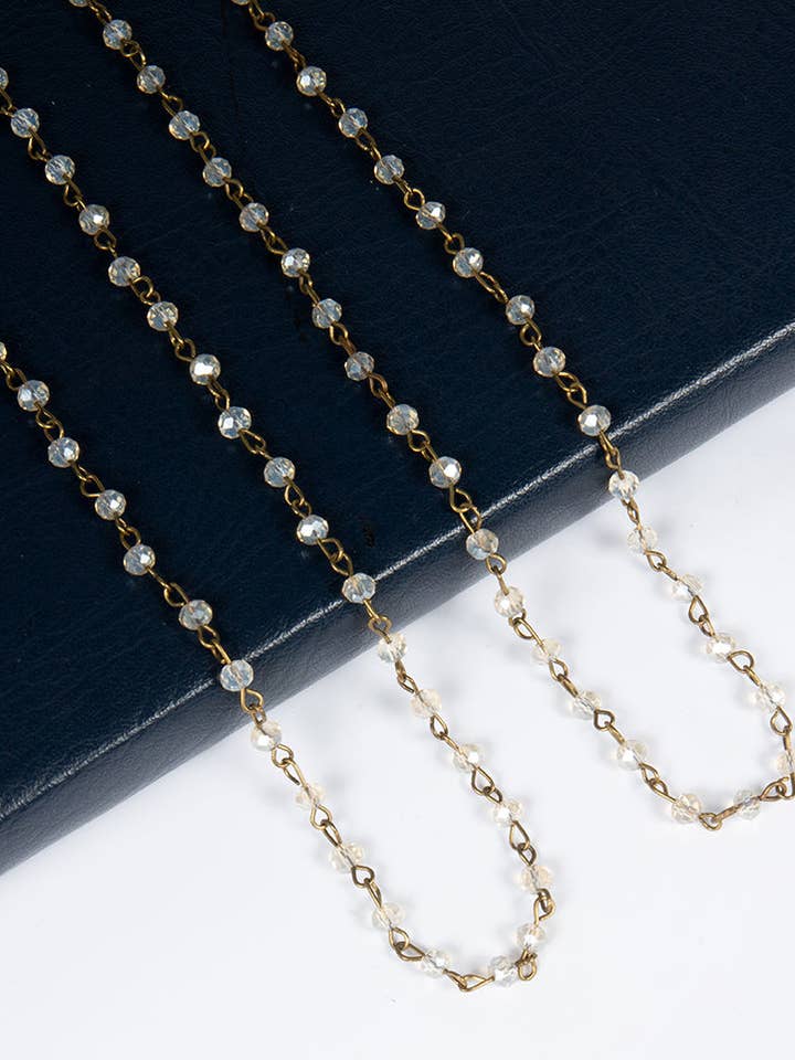 Collane Lunghe Classiche in Cristallo N1163-194 per la vendita all'ingrosso da parte di Ole