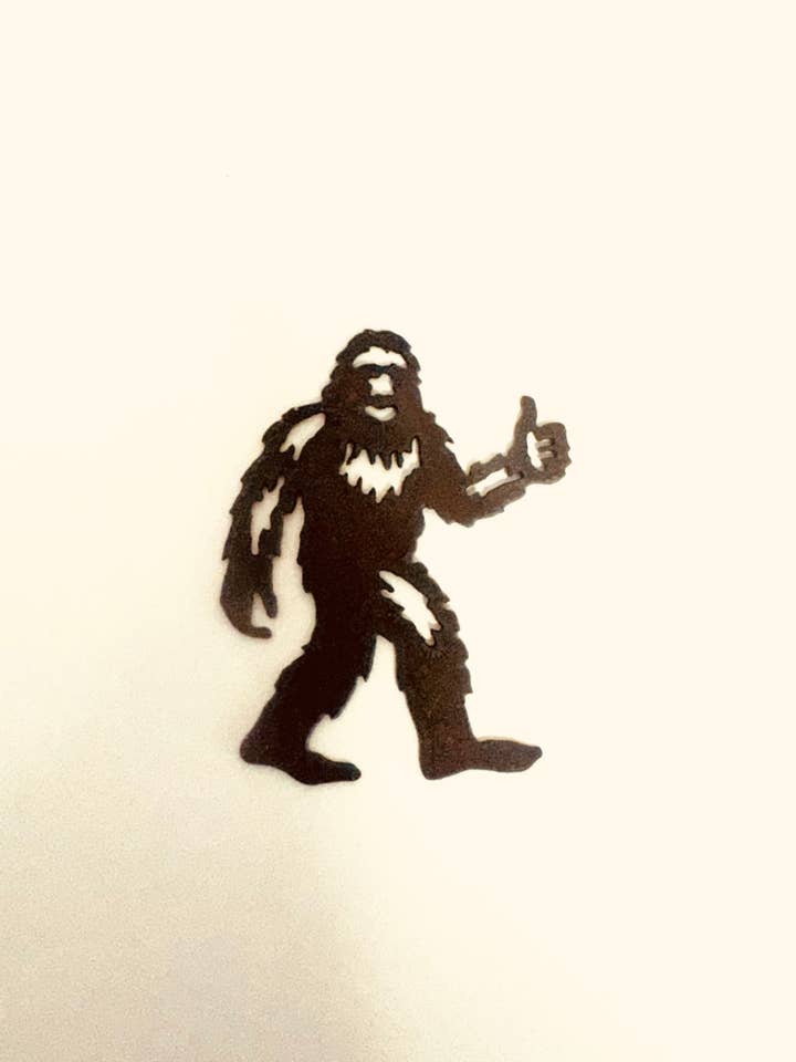 Bigfoot Thumbs UP Funny Yeti Sasquatch Magnet for wholesale by Universal Ironworks USA