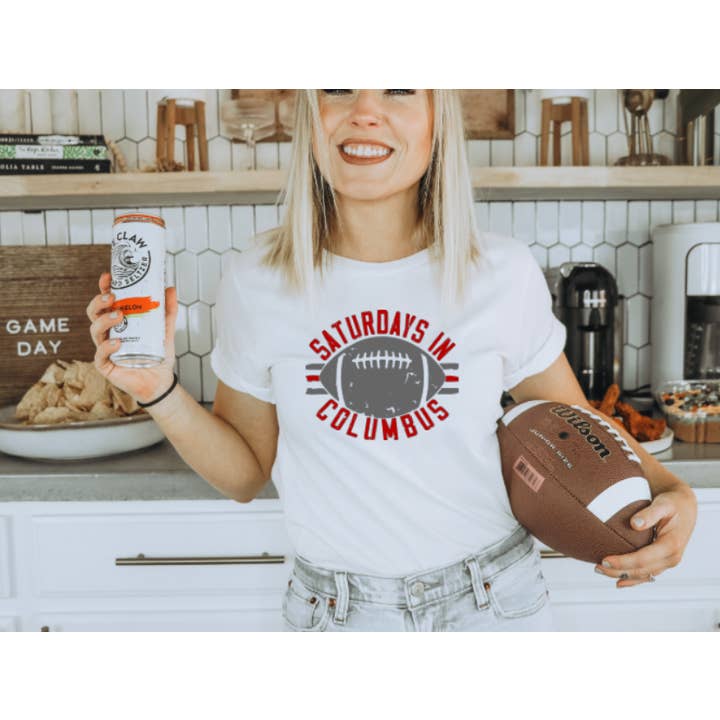 Camiseta gráfica Saturdays In Columbus Buckeyes Ohio Game Day para venta al por mayor de BB Subs and Screens