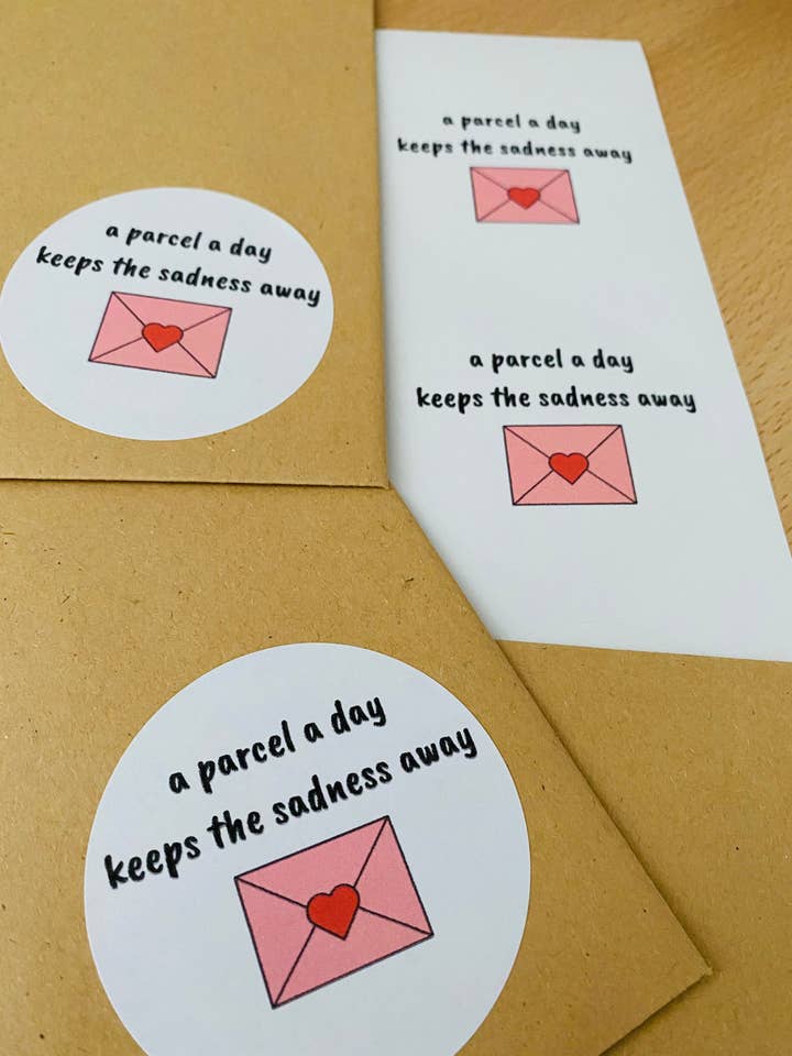 a parcel day keeps the sadness away | Personalised for wholesale by HMstationery