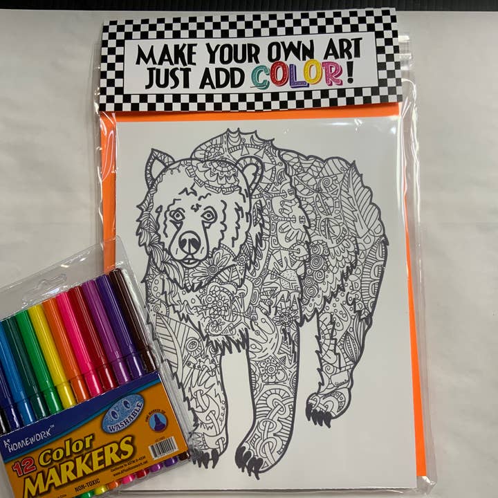 Art Board Kit - ANIMALS, ETC. for wholesale by Doodle your day away...