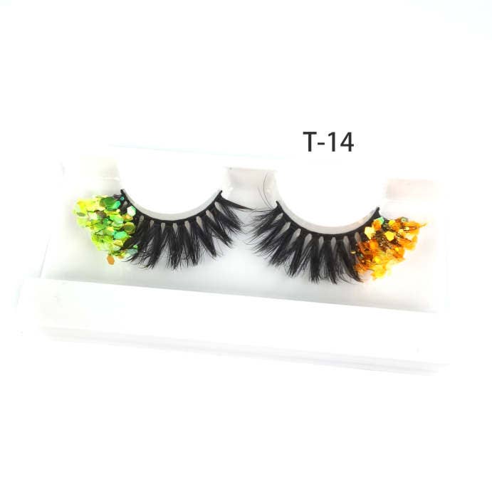 SugarQuoteMeNot LLC - Wholesale False/Fake Eyelashes - Glam Glow-in-the-Dark & Luminous Glitter Glam Eyelashes3