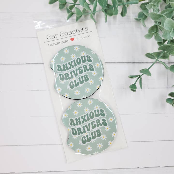 Porta-copos para Carro "Clube dos Condutores Ansiosos" por atacado de The Purple Chickadee