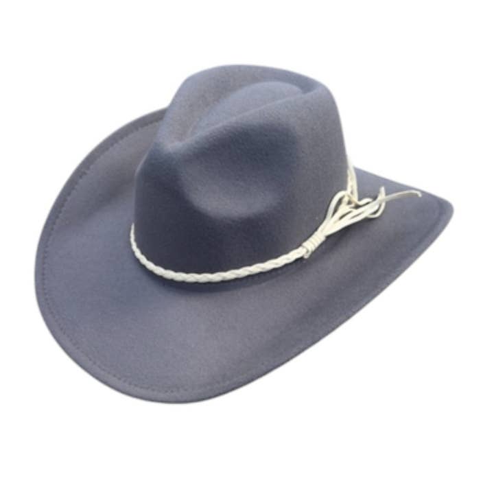 Portia Hat - Wholesale Cowboy Hat - Unisex - Vegan Felt Cowboy Hat – Classic Western Style4