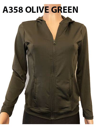 SSImport - Wholesale Athletic Jacket - Women's - A358 SPORTS HOODIE JACKET MIXED SIZES 12PCS/SET42