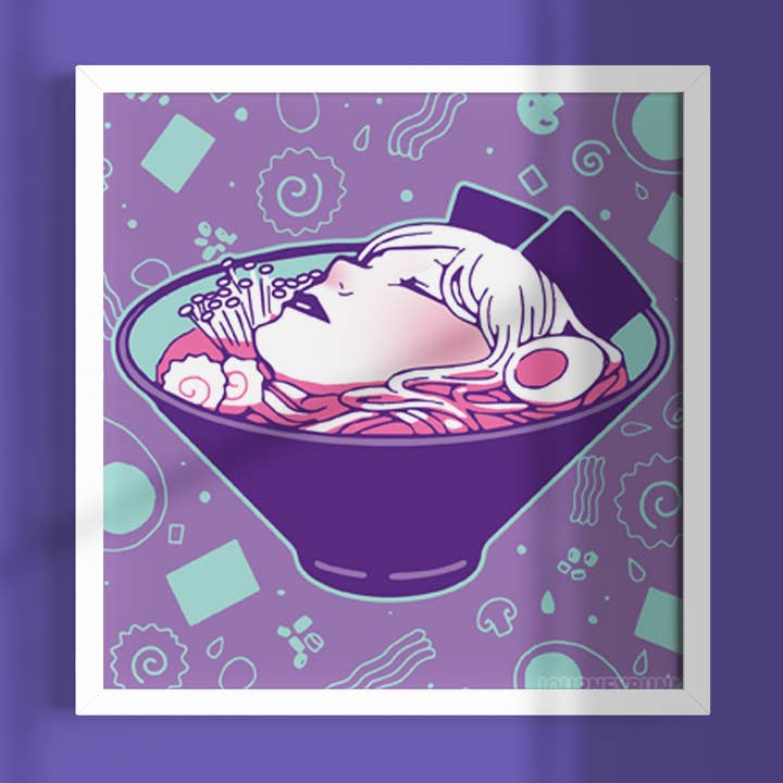 Ramen Print From My Appetite Original Illustration Series for wholesale by Journeybunny