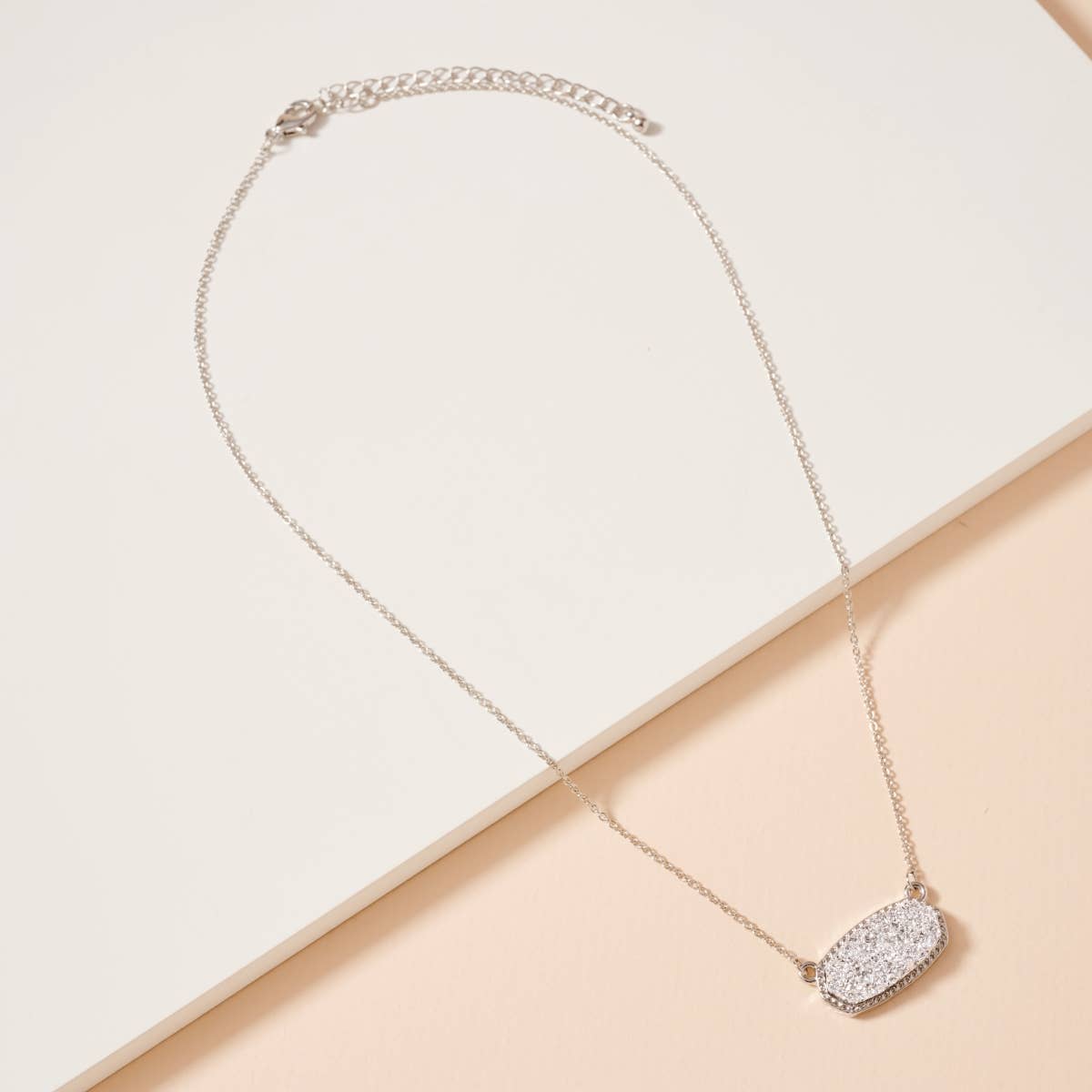 Lilla Haven - Wholesale Pendant/Charm Necklace - Druzy Stone Charm Short Necklace33