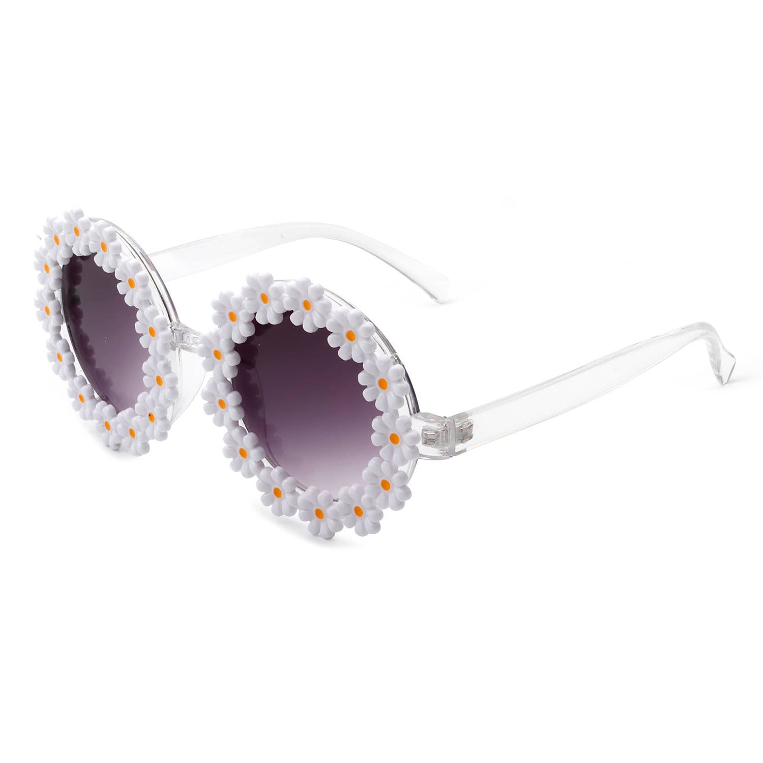 Cramilo Eyewear - Vente Lunettes de soleil – femme - lunettes de soleil rondes en forme de fleur de marguerite7
