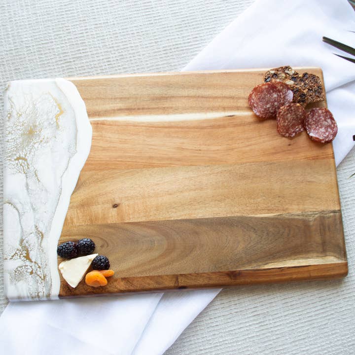 Lynn & Liana Designs - Wholesale Cheese Board - Resin Charcuterie Board - Breadboard 12"x18" - NO TARIFFS!5