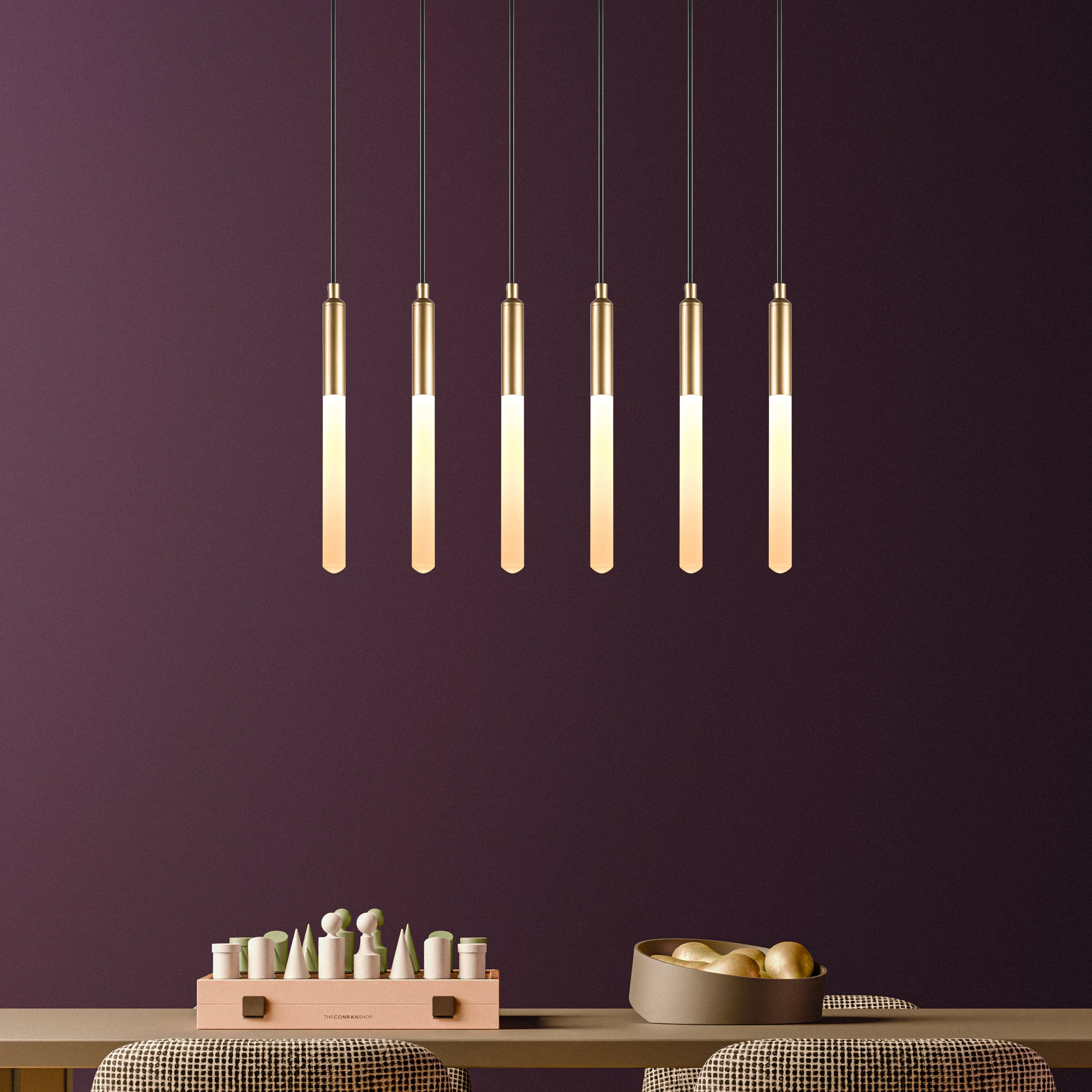 Eclipse Lighting – Engroshandel Lysekrone/pendellampe – LED-rør Moderne Multi Vedhængslampe til Trappe, Trappeopgang Lysekrone, Slankt Rør Vedhængslampe, 3 Etagers Vedhængslampe, Lysarmatur13