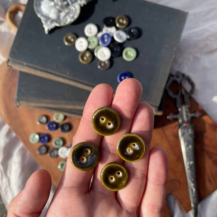 Silver Beast Studio - Wholesale Sewing Button/Snap - 18mm Original Buttons (Set of 5)7