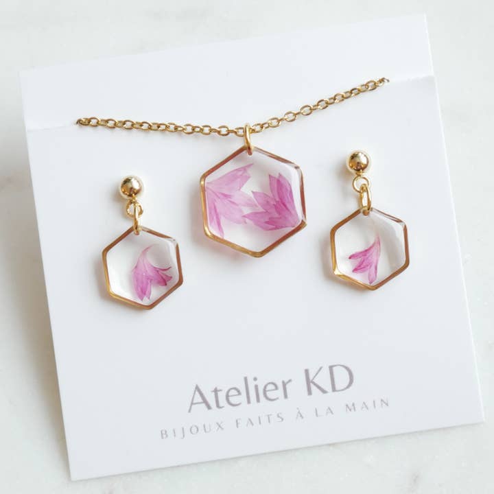 Centaurée Pink Set - Hexa (Medium) for wholesale by Kimberley Dubé Atelier