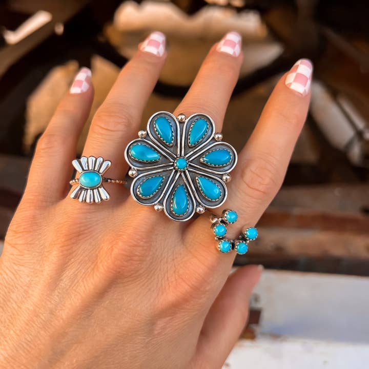 Krush Kandy - Wholesale Cocktail/statement ring - Sun Ring Sterling Silver Ring1